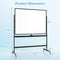 Coast Whiteboard – Dubbelzijdig & In Hoogte Verstelbaar – Incl. Accessoires – 126 x 53,5 x 160-180 c