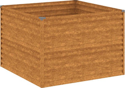 vidaXL - Plantenbak - verhoogd - 100x100x69 - cm - cortenstaal