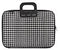 Bombata 15 inch Laptoptas 'Pied de Poule' - 15,6 inch - Stof - Zwart
