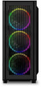 Sharkoon RGB Wave - ATX Semi-toren - Gehard glas - Zwart