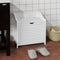 SoBuy FRG40-W - Wasmand - Ruime opbergruimte - Wit