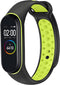 iMoshion Bandje Geschikt voor Xiaomi Mi Band 3 / 4 / Lime - iMoshion Siliconen sport band met inkliksysteem ronde drukknoop - Zwart