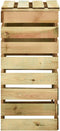 vidaXL - Tuincompostbakken - 2 - st - 80x50x100 - cm - geïmpregneerd - grenenhout