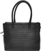 Berba Grote Schoudertas / Crossbodytas - Dames - Leer - Laguna - Gestreept - Zwart