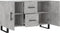 vidaXL - Dressoir - 100x36x60 - cm - bewerkt - hout - betongrijs