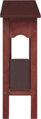 vidaXL - Wandtafel - 110x30x75 - cm - massief - mahoniehout - bruin