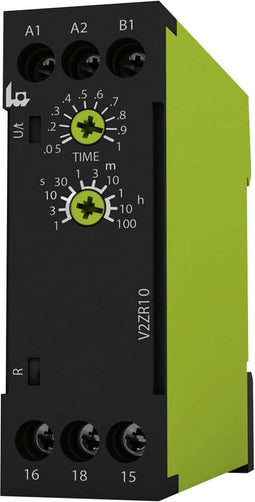 tele 125120 V2ZR10 24-240V AC/DC Tijdrelais Monofunctioneel 1 stuk(s) Tijdsduur: 0.05 s - 100 h 1x wisselcontact
