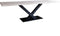 Old Inn - Eetkamertafel - Boomstamtafel - Industrieel - Eikenhout - Metalen V-poot - 220x100x76cm