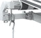 vidaXL - Luifel - handmatig - uittrekbaar - 400x300 - cm - antraciet - en - wit