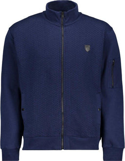 Jack & Jones jprbluwills - Sweat Zip High Neck - Maat M - Pegaent Blue