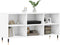 vidaXL - Tv-meubel - 103,5x30x50 - cm - bewerkt - hout - wit