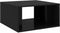 vidaXL - Salontafels - 4 - st - 33x33x33 - cm - bewerkt - hout - hoogglans - zwart