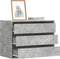 vidaXL - Ladekast - 80x41x58 - cm - bewerkt - hout - betongrijs