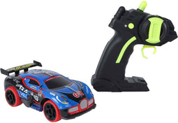 Roadstar RC Bestuurbare Rally Auto met Licht 2.4GHz Blauw, 13cm