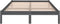 vidaXL - Bedframe - massief - hout - grijs - 135x190 - cm