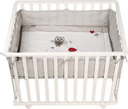 Roba Babybox Adam & Owl Junior 75 X 100 Cm Hout Wit