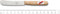 Robert Herder Botermes - Buckels - RVS - Lemmet 70 mm - Heft Beukenhout