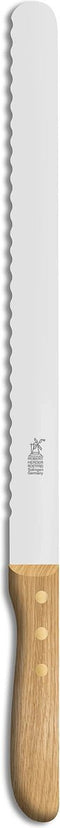 Robert Herder Brisketmes - Broodmes - RVS - met Golf - Lemmet 31.5 cm - Heft Eikenhout