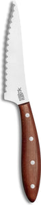 Robert Herder Broodmes - Fromago Pano - RVS - Convex Golf - Lemmet 13 cm - Heft Pruimenhout