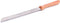 Robert Herder Broodmes met Golf - RVS - Handgeslepen - Lemmet 19.5 cm - Heft Kersenhout