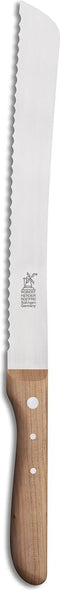 Robert Herder Broodmes met Golf - RVS - Handgeslepen - Lemmet 19.5 cm - Heft Kersenhout