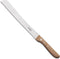 Robert Herder Broodmes met Golf - RVS - Handgeslepen - Lemmet 19.5 cm - Heft Kersenhout