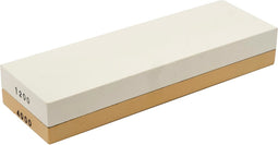 Robert Herder Combinatie Wetsteen - Keramisch - Korrel 1200 Wit - Korrel 4000 Geel - 180 x 55 x 25 mm