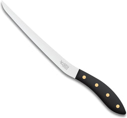Robert Herder Fileermes SeaKnives - Edwin Vinke's - Stijf - RVS - Lemmet 210 mm - Heft POM Zwart