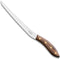 Robert Herder Fileermes SeaKnives - Edwin Vinke's - Stijf - RVS - Lemmet 210 mm - Heft Walnotenhout