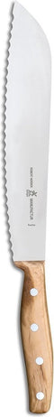 Robert Herder Grand Moulin - Broodmes met Golven - RVS - Lemmet 24 cm - Heft Olijfhout