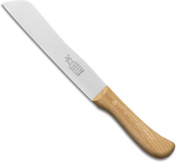 Robert Herder Hamburger- / Broodmes - Carbonstaal - Glad - Lemmet 18 cm - Heft Eikenhout