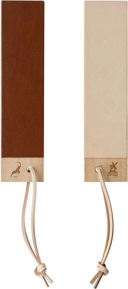 Robert Herder IBEX Pocket Strop Paddle - Leer - Fijn 10 micron en Ruw 20 micron - 185 x 45 x 10 mm