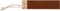 Robert Herder IBEX Pocket Strop Paddle - Leer - Fijn 10 micron en Ruw 20 micron - 185 x 45 x 10 mm