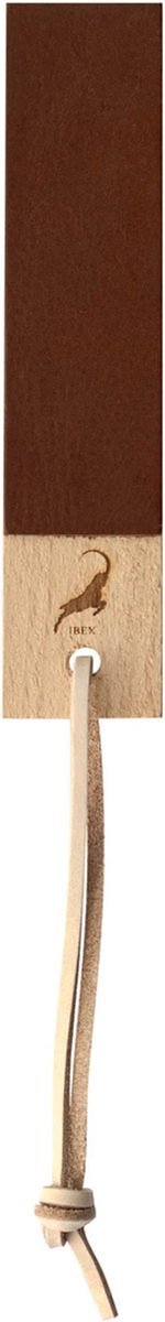 Robert Herder IBEX Pocket Strop Paddle - Leer - Fijn 10 micron en Ruw 20 micron - 135 x 30 x 9 mm