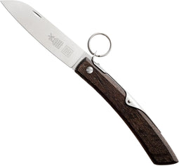 Robert Herder IBEX - Zakmes - Inklapbaar - Lemmet 100 mm - Carbonstaal - Heft Gerookt Eikenhout