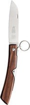 Robert Herder IBEX - Zakmes - Inklapbaar - Lemmet 100 mm - RVS - Heft Zwart Walnotenhout