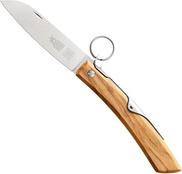 Robert Herder IBEX - Zakmes - Inklapbaar - Lemmet 120 mm - Carbonstaal - Heft Olijfhout