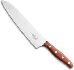 Robert Herder K-Chef Koksmes - Carbonstaal - Lichte Ronding - Lemmet 22.5 cm - Heft Pruimenhout