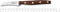 Robert Herder K0 Aardappelschilmes Tourneermes - RVS - Gebogen - Lemmet 7 cm - Heft Walnotenhout