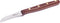 Robert Herder K0 Aardappelschilmes Tourneermes - RVS - Gebogen - Lemmet 7 cm - Heft Walnotenhout