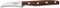 Robert Herder K0 Aardappelschilmes Tourneermes - RVS - Gebogen - Lemmet 7 cm - Heft Walnotenhout
