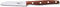 Robert Herder K1 Schilmes/Groentemes - RVS - Recht - Lemmet 9 cm - Heft Pruimenhout