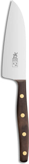 Robert Herder K2 Universeelmes - RVS - Recht - Lemmet 11 cm - Heft Walnotenhout