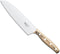 Robert Herder K5 Koksmes XL - RVS - Licht Gebogen - Lemmet 18 cm - Heft IJsbeukenhout