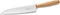 Robert Herder K5 Koksmes XL - RVS - Licht Gebogen - Lemmet 18 cm - Heft Abrikooshout