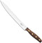 Robert Herder K6 Vleesmes / Fileermes - RVS - Spits - Lemmet 23 cm - Heft Walnotenhout