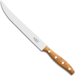 Robert Herder K6R Vleesmes - RVS - Lemmet 20 cm - Heft Abrikooshout - Geschenkverpakking