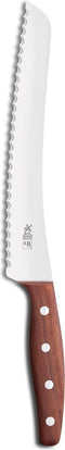 Robert Herder KB2 Broodmes - RVS - Gekarteld - Lemmet 22.5 cm - Heft Pruimenhout