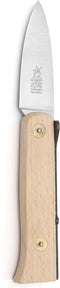 Robert Herder Lierenaar - Steakmes Zakmes - RVS - Lemmet 9 cm - Heft Beukenhout