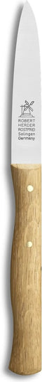 Robert Herder Molenmes - Officemes - RVS - Middenspits- Lemmet 85 mm - Heft Eikenhout